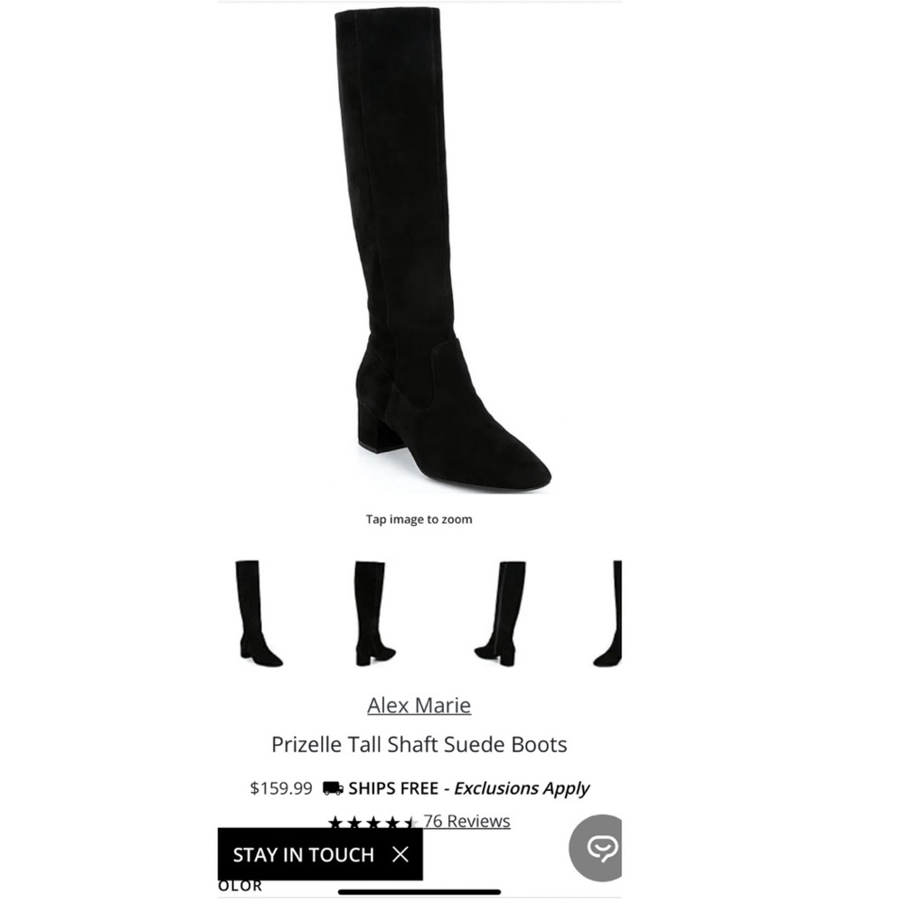 ISO Prizelle Tall Shaft Suede Boots